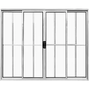Vitro de Aluminio 4 Folhas com Grade Linha Leve:1,00 X 1,50/brilhante