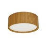 Plafon Redondo em Madeira Natural Louro Freijó 35cm. - 1