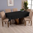 Ver imagem 2 de Toalha de Mesa Basic 1 Peça 2,00m X 1,40m 6 Lugares 100% Poliéster Tecido Oxford Cor:preto