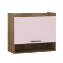 Ver imagem 1 de Guarda Roupa Dormitório Modulado Paris Módulo Ponte Aéreo Solteiro - Luciane 332:Avelã e Rosa