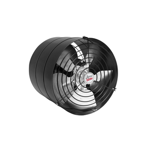 Exaustor Industrial Linha Pesada Alta RPM 20Cm Preto Bivolt