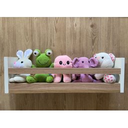 Kit 2 Prateleiras Infantil Quarto Organizadora Livros Urso - 4