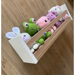Kit 2 Prateleiras Infantil Quarto Organizadora Livros Urso - 2