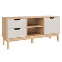 Ver imagem 2 de Rack Bancada p/ TV 55 pol Mb 1096 136cm Cinza Movelbento