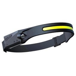 Lanterna de Cabeça Detector de Movimento Led Cob Xpe Multiuso Pesca Camping Oficiona Corrida - 3
