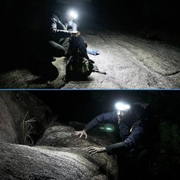 Lanterna de Cabeça Detector de Movimento Led Cob Xpe Multiuso Pesca Camping Oficiona Corrida - 15