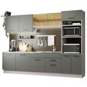 Ver imagem 3 de Armário de Cozinha Completa 310cm Branco/Cinza Agata Madesa 01
