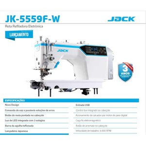 Reta com Refilador Eletrônica Direct Drive Jack Jk-5559fw
