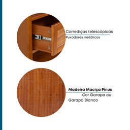 Estante Colonial 2 Gavetas  - 10