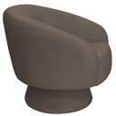 Ver imagem 7 de Poltrona Decorativa Liz Base Giratória Bouclê Marrom - Casaepoltrona