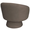 Ver mais imagens de Poltrona Decorativa Liz Base Giratória Bouclê Marrom - Casaepoltrona