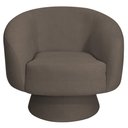 Ver imagem 6 de Poltrona Decorativa Liz Base Giratória Bouclê Marrom - Casaepoltrona