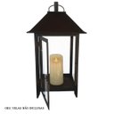 Ver imagem 6 de Lanterna Média Rústica Marroquina Decoração Interna Iluminação com Velas - Verniz