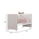 Ver imagem 4 de Berço Reto Infantil Encanto Feliz com Mosquiteiro e Rodízios -Branco Branco - ÉdeCasaMóveis                                                    