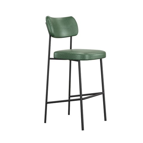 Banqueta Alta Stela para Bar Couríssimo Verde - Vallisa Decor