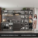 Ver imagem 6 de Armário de Cozinha Completa 320cm Cinza Nice Madesa 03