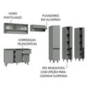 Ver imagem 5 de Armário de Cozinha Completa 320cm Cinza Nice Madesa 03