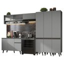 Ver imagem 3 de Armário de Cozinha Completa 320cm Cinza Nice Madesa 03