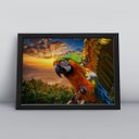 Ver imagem 1 de Quadro Decorativo Moldura Preta 30x40cm Araras Paisagem