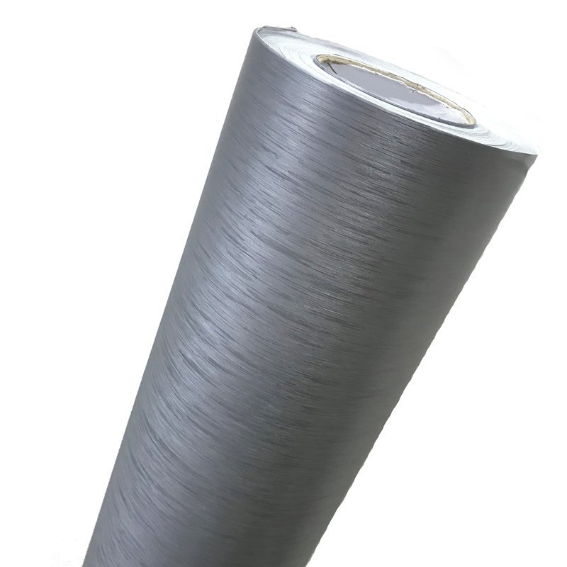 Vinil Adesivo Aço Inox Prata Escovado Alumínio Para Envelopamento Geladeira Porta Elevador 4x0,60mt