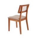 Ver imagem 4 de Kit 8 Cadeiras de Jantar Madeira Maciça Rattan Natural Estofadas Siena Espresso Móveis