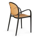 Ver imagem 4 de Cadeira de Jantar Roma com Braço para Sala e Cozinha - Preto