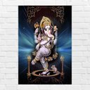 Ver imagem 1 de Placa Decorativa Mdf Ganesha Tamanho 20x27cm Modelo 6