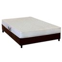 Ver imagem 1 de Cama Box Casal: Colchão Espuma Herval AG65 Frontier + Base CRC Suede Brown(138x188)