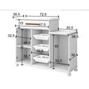 Ver imagem 3 de Armário Fruteira 02 Portas 01 Gaveta 03 Cestos Teresina