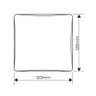 Placa Cega com Suporte Fame Habitat Black 4x4 Preta - 2