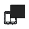 Placa Cega com Suporte Fame Habitat Black 4x4 Preta - 1