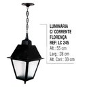 Ver imagem 5 de Luminária Externa Interna Florença com Corrente em Alumínio