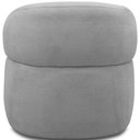 Ver imagem 3 de Kit 2 Poltronas Giratórias Sala de Estar Living Orgânico Carmen F04 Bouclê Cinza - Lyam Decor