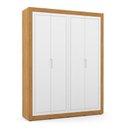 Ver imagem 2 de Dormitório Tutto New 4 Portas, Cômoda 1 Porta, Berço Freijó/branco Soft com Colchão - Matic Móveis