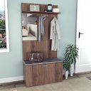 Ver imagem 7 de Armário Multiuso com Espelho Cabideiro e 1 Porta Appunto