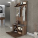 Ver imagem 6 de Armário Multiuso com Espelho Cabideiro e 1 Porta Appunto