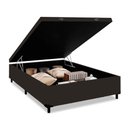 Ver imagem 5 de Cama Box Baú Casal Colchão Gold Espuma D33 Acolchões + Box Suede 57x138x188:Marrom