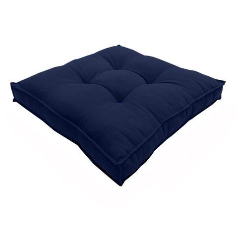 Almofada Futon Decoração 70x70 Cm Azul Marinho
