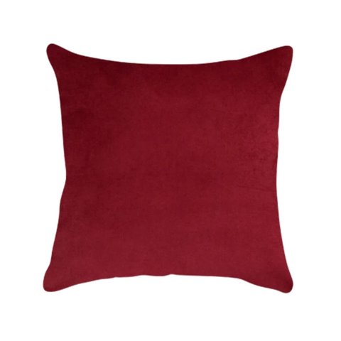 Capa de Almofada Lisa Veludo Bordô 43x43cm