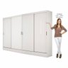 Closet Casal Duplo Belém 4 Portas 4 Gavetas Carioca Móveis - 3