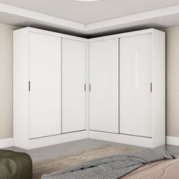 Closet Casal Duplo Belém 4 Portas 4 Gavetas Carioca Móveis - 1