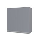 Ver imagem 4 de Armario 02 Portas com Puxador- Cinza