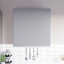 Ver imagem 2 de Armario 02 Portas com Puxador- Cinza