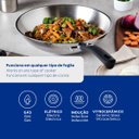 Ver imagem 3 de Panela Wok Solar Indução 28cm Fundo Triplo Tramontina