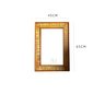 Moldura de madeira decorativa para quadro espelho quarto banheiro sala cozinha de parede retangular  - 1