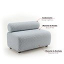Ver imagem 3 de Sofá Namoradeira e KIT2 Poltronas para Sala Nara Bouclê Ted D03 - D'Rossi