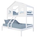 Ver imagem 2 de Beliche Casal/ Solteiro Casinha Dos Sonhos Madeira Maciça Branco Megamobilia