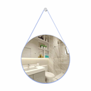 Ver imagem 1 de Espelho Decorativo Adnet Redondo 60cm com Alça Azul Bebê