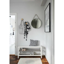 Ver imagem 3 de Espelho Decorativo Adnet Redondo 60cm com Alça Azul Bebê