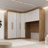 Guarda Roupa Modulado Casal Safira 010 em Mdf com 8 Portas e 3 Gavetas - 2